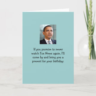 Tarjeta ¡Usted no es watchin Fox News!