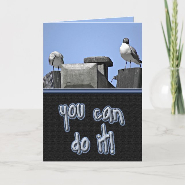 Tarjeta Usted puede hacerlo los pájaros (Anverso)
