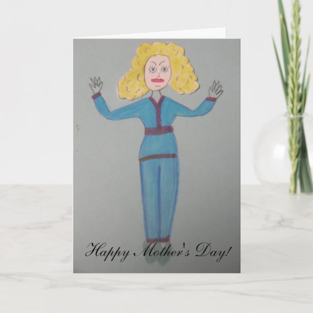 Tarjeta ¡Usted que chilla la de cuernos-bestia de una (Anverso)