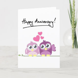 TARJETA USTED Y YO TAN FELICES COMO PUEDEN SER ANIVERSARIO