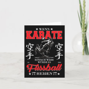 Tarjeta Usuario Si Karate Fuera Fácil Se Llamaría Fútbol