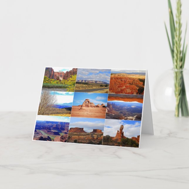 Tarjeta Utah Collage (Anverso)
