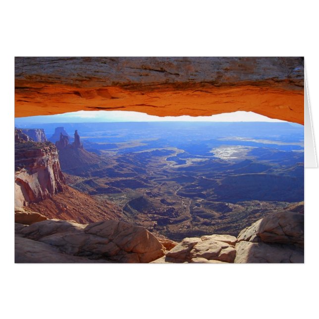 Tarjeta Utah Mesa Arch (Anverso (Horizontal))
