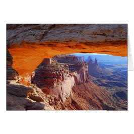 Tarjeta Utah Mesa Arch Sunrise
