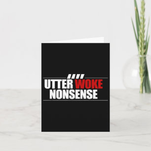 Tarjeta Utter Woke Nonsense Football Soccer Ironic Everton