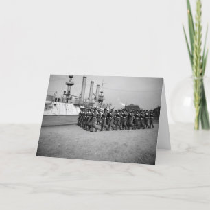 Tarjeta UU. Brooklyn & Marine Corps Guard Company: 1897