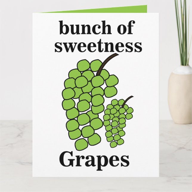 Tarjeta Uvas Verdes  (Anverso)