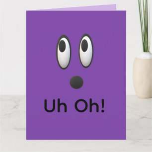 Tarjeta Uy Oh, Cumpleaños Tarde Feliz Emoji Lo Siento