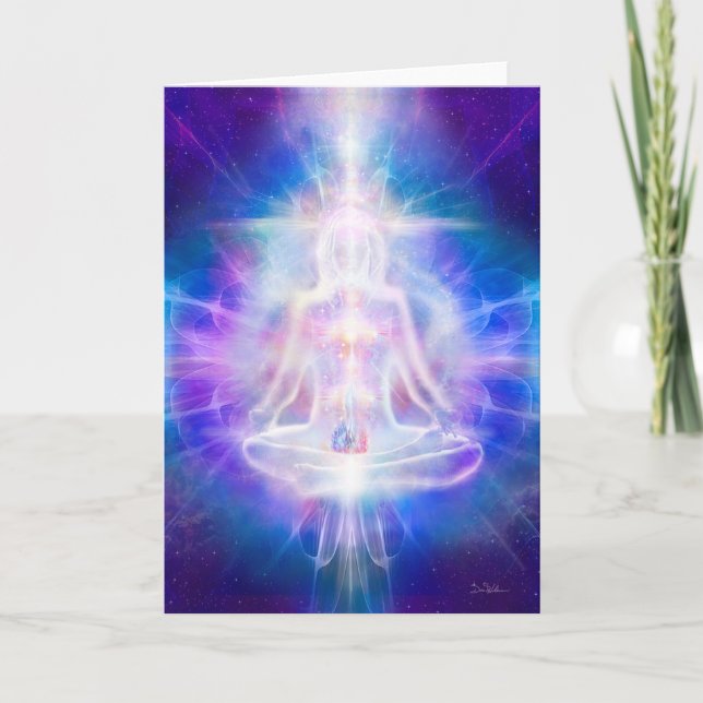 Tarjeta V069 La llama del meditador (Anverso)