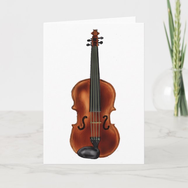 Tarjeta V es para violín (Anverso)