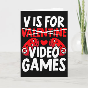 Tarjeta V Es Un Regalo De Videojuegos Para Un Novio Valent