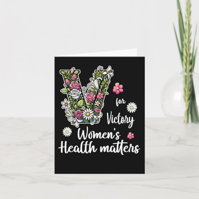 Tarjeta V Por La Victoria; La Salud De La Mujer (Anverso)