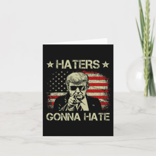 Tarjeta Va a odiar al Dedo Medio Divertido Trump 2024 Pres
