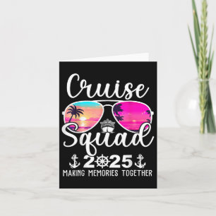 Tarjeta Vac de verano de crucero Squad 2025 Cruise Squad