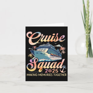 Tarjeta Vac de verano de la familia Cruise Squad 2025