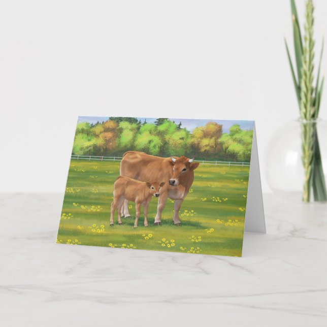 Tarjeta Vaca aubrac y ternera en salsa de primavera (Anverso)