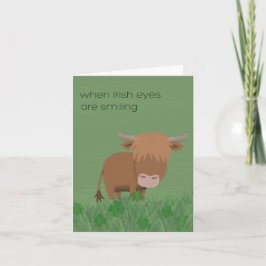 Tarjeta Vaca de las Tierras Altas Irlandesas