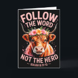 Tarjeta Vaca Highland cristiana<br><div class="desc">Vaca Highland cristiana</div>