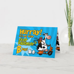 Tarjeta vaca motoneta de bd - hijastra