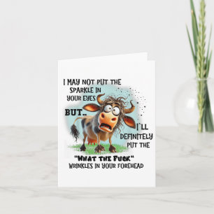 Tarjeta Vaca Puedo No Poner La Espuma En Tus Ojos Pero Enf