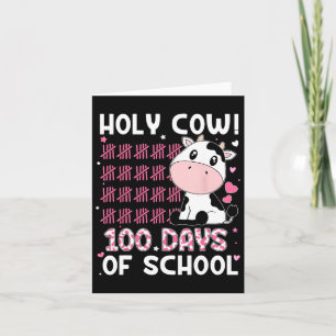 Tarjeta Vaca Sagrada 100 Días De Chica De Estudiantes Esco