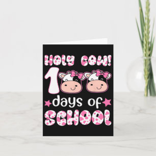 Tarjeta Vaca Santa 100 Días De Escolares