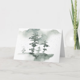 Tarjeta Vacaciones acuáticas de Winter Pines