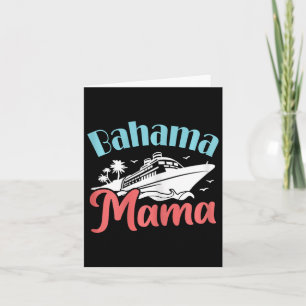 Tarjeta Vacaciones Crucero Mamá Bahamas Viaje Bahama Mama