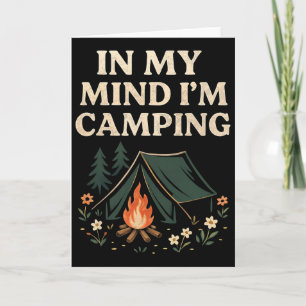 Tarjeta Vacaciones de camping, senderismo y caminata 