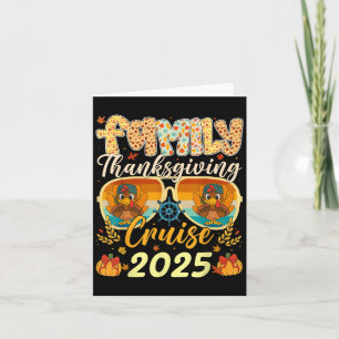Tarjeta Vacaciones de crucero de pavo familiar viaje 2025 