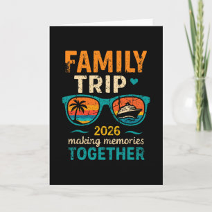 Tarjeta Vacaciones de crucero de viaje familiar 2026 Crean