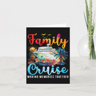 Tarjeta Vacaciones de crucero familiares de crucero 2025