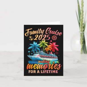 Tarjeta Vacaciones de crucero familiares de crucero 2025