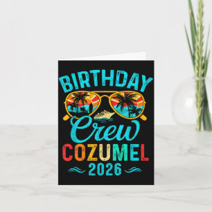 Tarjeta vacaciones de cumpleaños en Cozumel 2026 familia
