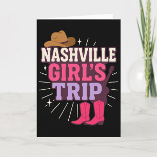 Tarjeta Vacaciones de fiesta de soltera en Nashville
