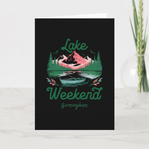 Tarjeta Vacaciones de fin de semana en el lago Birmingham 