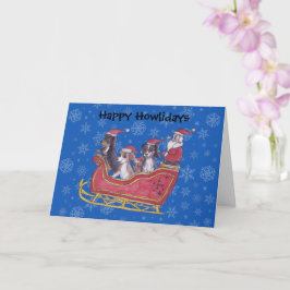 Tarjeta Vacaciones de invierno de Cavalier King Charles Sp