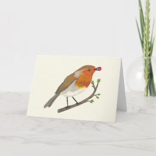 Tarjeta Vacaciones de invierno - Robin Redmama