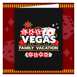 Tarjeta Vacaciones de la familia Las Vegas