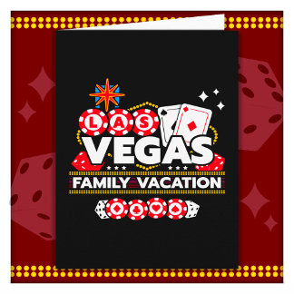 Tarjeta Vacaciones de la familia Las Vegas