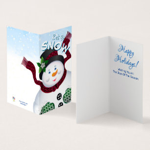 Tarjeta Vacaciones de los Navidades de Nieve