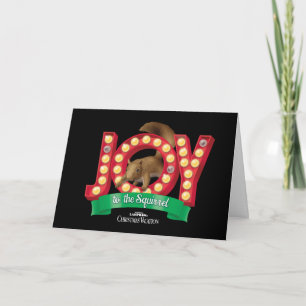 Tarjeta Vacaciones de Navidad Alegría para la Ardilla