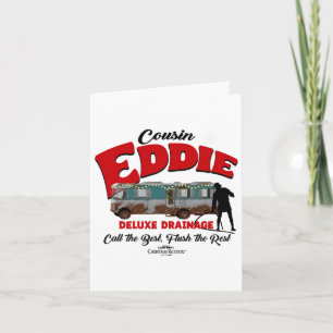 Tarjeta Vacaciones de Navidad Prima Eddie Drenaje de Lujo