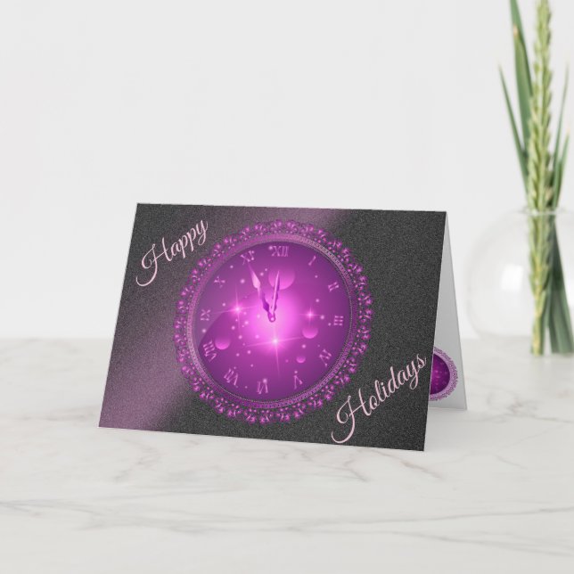 Tarjeta Vacaciones de Pink Happy (Anverso)