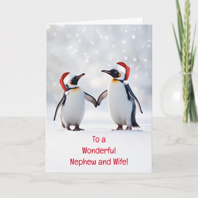 Tarjeta Vacaciones de sobrinos y Navidades de esposas mata (Anverso)