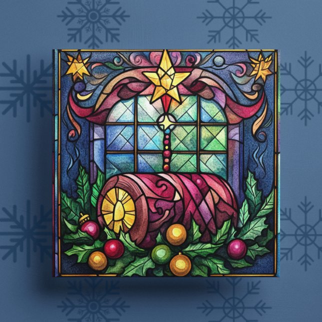 Tarjeta Vacaciones de solsticio de invierno de Glass Yule  (Subido por el creador)