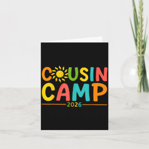 Tarjeta Vacaciones de verano campamento de primos 2026 cre