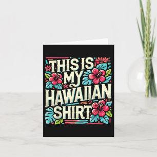 Tarjeta Vacaciones De Verano De Aloha Este Es Mi Tropical