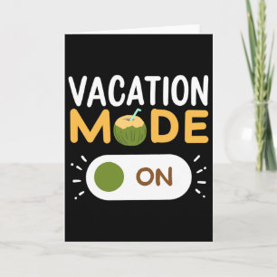 Tarjeta Vacaciones de verano descanso de primavera para ho