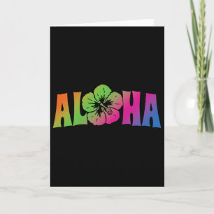 Tarjeta Vacaciones de verano en Aloha Hawaii para mujeres